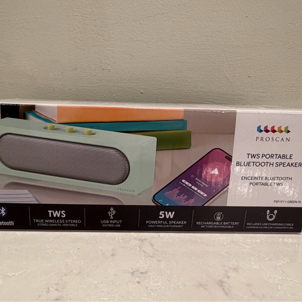 Proscan- Retro inspired Green TWS Portable Bluetooth Speaker